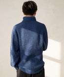 ふんわりもちもちのやみつきな触り 心地 ふわもち モール 畦編み タートルネック セーター  BLUE STANDARD ブルースタンダード