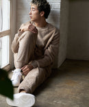 シャギー 上下セット ルームウェア ワンマイルウェア 防寒 部屋着 暖かい リラックス LOCK HEAVEN