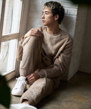 シャギー 上下セット ルームウェア ワンマイルウェア 防寒 部屋着 暖かい リラックス LOCK HEAVEN