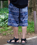 ペンギン プリント ミニ 裏毛 ショート パンツ さらさら BLUE STANDARD ブルースタンダード