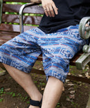 ペンギン プリント ミニ 裏毛 ショート パンツ さらさら BLUE STANDARD ブルースタンダード