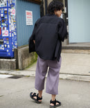 ドライタッチ 吸水速乾 ストレッチ楊柳クロップドパンツ BLUE STANDARD ブルースタンダード