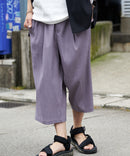 ドライタッチ 吸水速乾 ストレッチ楊柳クロップドパンツ BLUE STANDARD ブルースタンダード