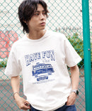 ペンギン プリント Tシャツ スラブ さらさら BLUE STANDARD ブルースタンダード