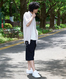 ペンギン プリント ミニ 裏毛 ショート パンツ さらさら BLUE STANDARD ブルースタンダード