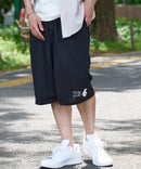 ペンギン プリント ミニ 裏毛 ショート パンツ さらさら BLUE STANDARD ブルースタンダード