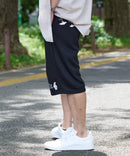 ペンギン プリント ミニ 裏毛 ショート パンツ さらさら BLUE STANDARD ブルースタンダード