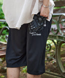 ペンギン プリント ミニ 裏毛 ショート パンツ さらさら BLUE STANDARD ブルースタンダード