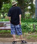 ペンギン プリント ミニ 裏毛 ショート パンツ さらさら BLUE STANDARD ブルースタンダード