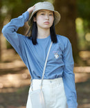 ZERO STAIN 刺繍 ロンT 汗染みの目立たない Tシャツ 撥水 防汚 UVカット 紫外線対策 犬 猫 おじさん ❘ジーンズメイト公式オンラインショップ