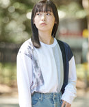 ZERO STAIN 切り替え ロンT 汗染みの目立たない Tシャツ 撥水 防汚 UVカット 紫外線対策 ユニセックス