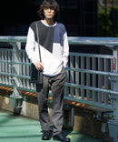 ZERO STAIN 切り替え ロンT 汗染みの目立たない Tシャツ 撥水 防汚 UVカット 紫外線対策 ユニセックス