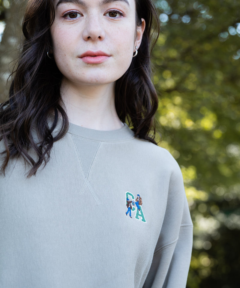 裏フリース カレッジ 刺繍 スゥェット アウトドアプロダクツ