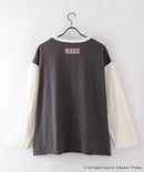 【THE BEATLES】 袖配色 ビッグ シルエット ロンT ツアーT バンドT ロックT 60年代 70年代 80年代 ビートルズ