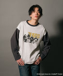 【THE BEATLES】 袖配色 ビッグ シルエット ロンT ツアーT バンドT ロックT 60年代 70年代 80年代 ビートルズ