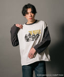 【THE BEATLES】 袖配色 ビッグ シルエット ロンT ツアーT バンドT ロックT 60年代 70年代 80年代 ビートルズ