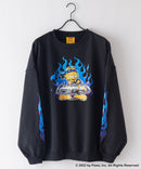 ガーフィールド コラボ クルーネック スウェット Garfield Y2K SK8 スケーター BIG シルエット