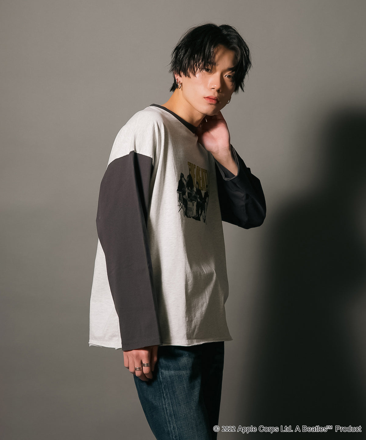 希少! USA 00s THE BEATLES ロンT 長袖 黒 vintage The Beatles ロングスリーブTシャツ（MAGICAL MYSTERY TOUR