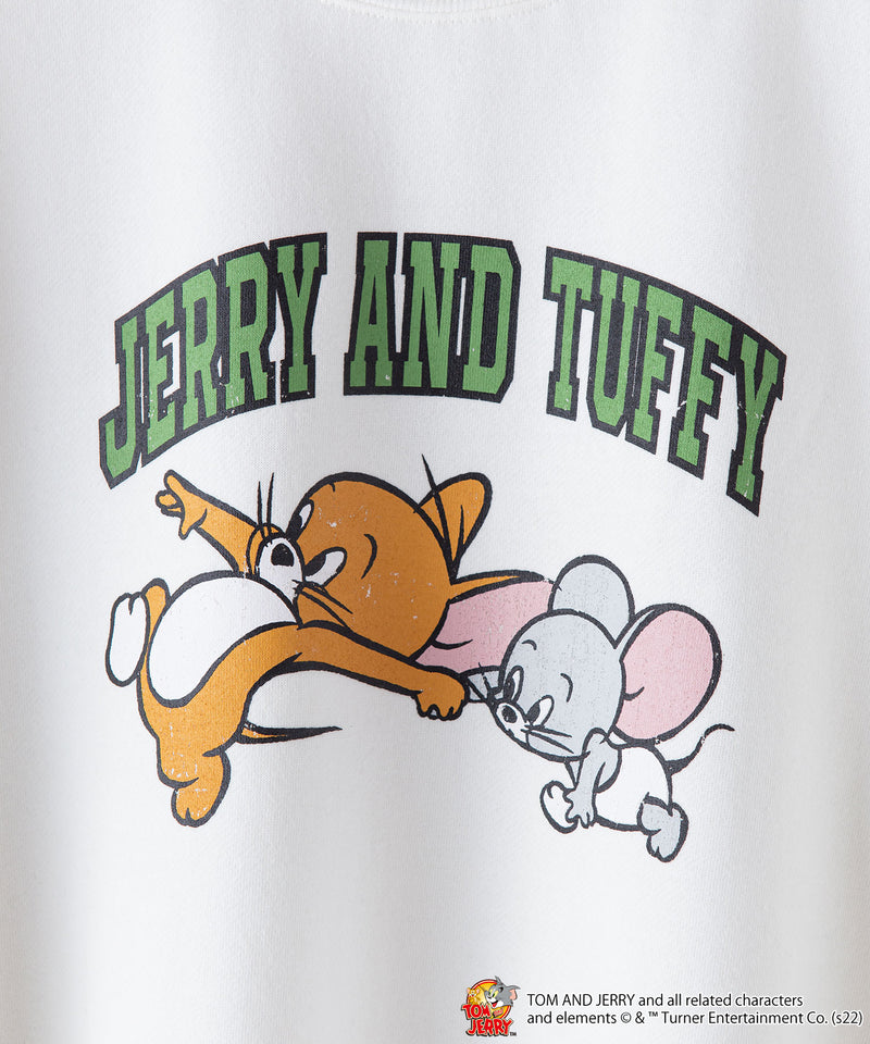 【TOM AND JERRY トムとジェリー】 裏起毛 ビッグ スウェット トレーナー アウトドアプロダクツ