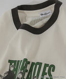 【THE BEATLES】 袖配色 ビッグ シルエット ロンT ツアーT バンドT ロックT 60年代 70年代 80年代 ビートルズ