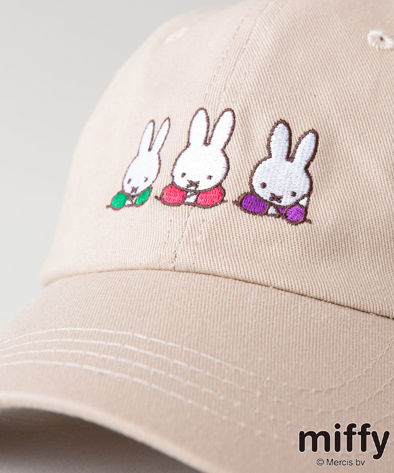 MIFFY ツイル 刺繍 キャップ