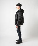 ロゴテープ使い 中綿 ジャケット エコダウン