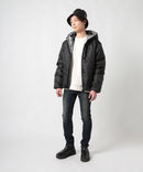 ロゴテープ使い 中綿 ジャケット エコダウン