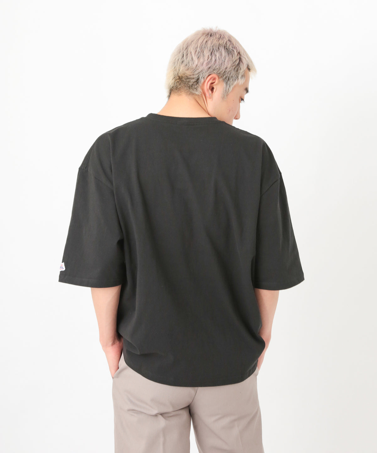 JE MORGAN / JEモーガン 天竺 袖ワッペン付き 半袖 ビッグT