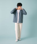 【KAITEKI+】ドライタッチ 吸水 速乾 ストレッチ イージーケア ドライリップル ボタン カーディガン  快適 カイテキ