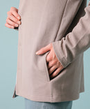 【KAITEKI+】ドライタッチ 吸水 速乾 ストレッチ イージーケア ドライリップル ボタン カーディガン  快適 カイテキ