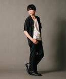 接触冷感 総柄 アロハシャツ レーヨン100％ オープンカラー 開襟 ストリート モード カジュアル 夏服  UNIIT ユニット