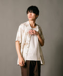 接触冷感 総柄 アロハシャツ レーヨン100％ オープンカラー 開襟 ストリート モード カジュアル 夏服  UNIIT ユニット