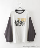 【THE BEATLES】 袖配色 ビッグ シルエット ロンT ツアーT バンドT ロックT 60年代 70年代 80年代 ビートルズ