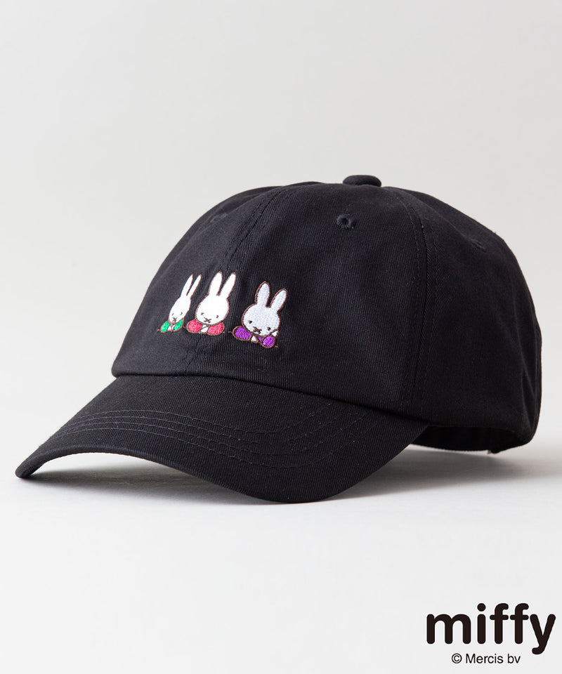 MIFFY ツイル 刺繍 キャップ