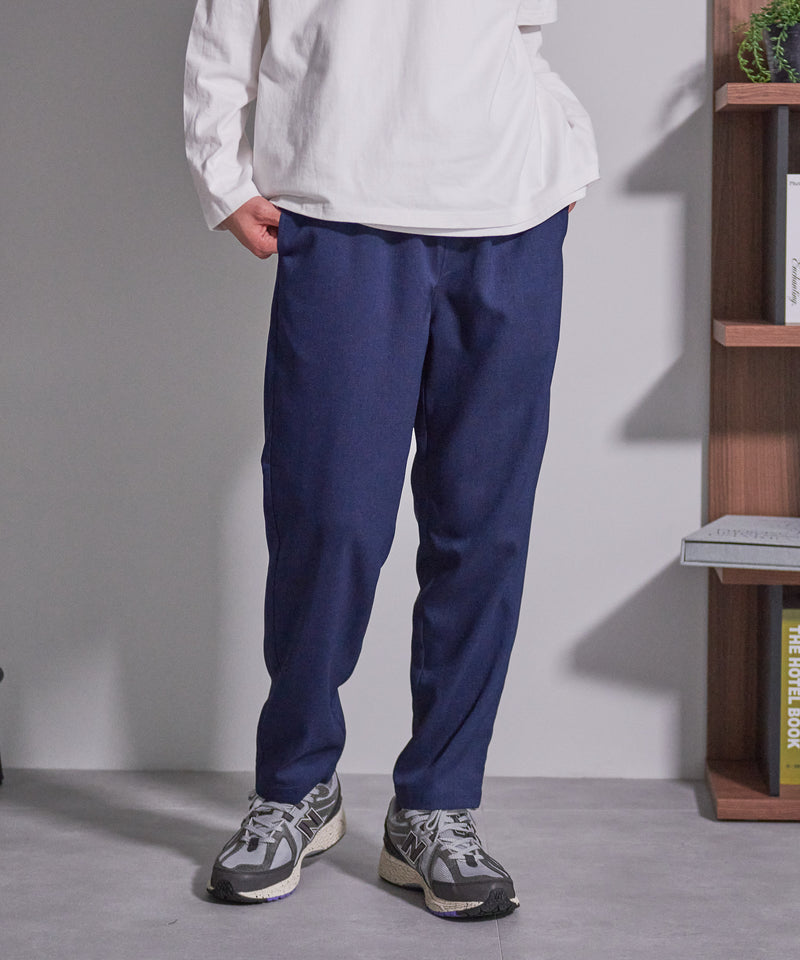 快適 リネン タッチ イージー パンツ BLUE STANDARD ブルー スタンダード