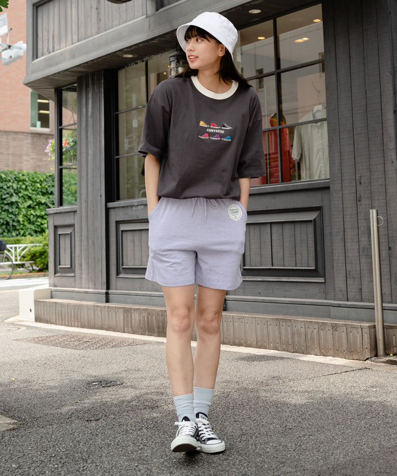 シューズ 柄 刺繍 Tシャツ
