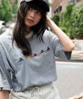シューズ 柄 刺繍 Tシャツ