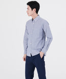 ラクケア イージーケア オックス ボタンダウン シャツ 定番  BLUE STANDARD ブルースタンダード