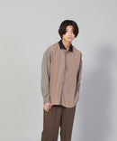 カットプリーツスイッチルーズシャツ