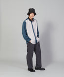 カットプリーツスイッチルーズシャツ