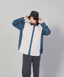 カットプリーツスイッチルーズシャツ