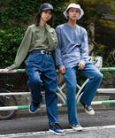 汗染み 目立ちにくい ZEROSTAIN カラー 配色 ステッチ ロング Tシャツ 長袖 ゼロステイン ビッグ シルエット BIG