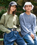 汗染み 目立ちにくい ZEROSTAIN カラー 配色 ステッチ ロング Tシャツ 長袖 ゼロステイン ビッグ シルエット BIG