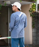 汗染み 目立ちにくい ZEROSTAIN カラー 配色 ステッチ ロング Tシャツ 長袖 ゼロステイン ビッグ シルエット BIG