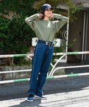 汗染み 目立ちにくい ZEROSTAIN カラー 配色 ステッチ ロング Tシャツ 長袖 ゼロステイン ビッグ シルエット BIG