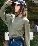 汗染み 目立ちにくい ZEROSTAIN カラー 配色 ステッチ ロング Tシャツ 長袖 ゼロステイン ビッグ シルエット BIG