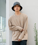 汗染み 目立ちにくい ZEROSTAIN カラー 配色 ステッチ ロング Tシャツ 長袖 ゼロステイン ビッグ シルエット BIG