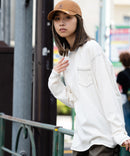 汗染み 目立ちにくい ZEROSTAIN カラー 配色 ステッチ ロング Tシャツ 長袖 ゼロステイン ビッグ シルエット BIG