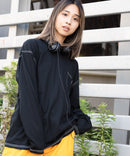 汗染み 目立ちにくい ZEROSTAIN カラー 配色 ステッチ ロング Tシャツ 長袖 ゼロステイン ビッグ シルエット BIG