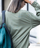 汗染み 目立ちにくい ZEROSTAIN カラー 配色 ステッチ ロング Tシャツ 長袖 ゼロステイン ビッグ シルエット BIG